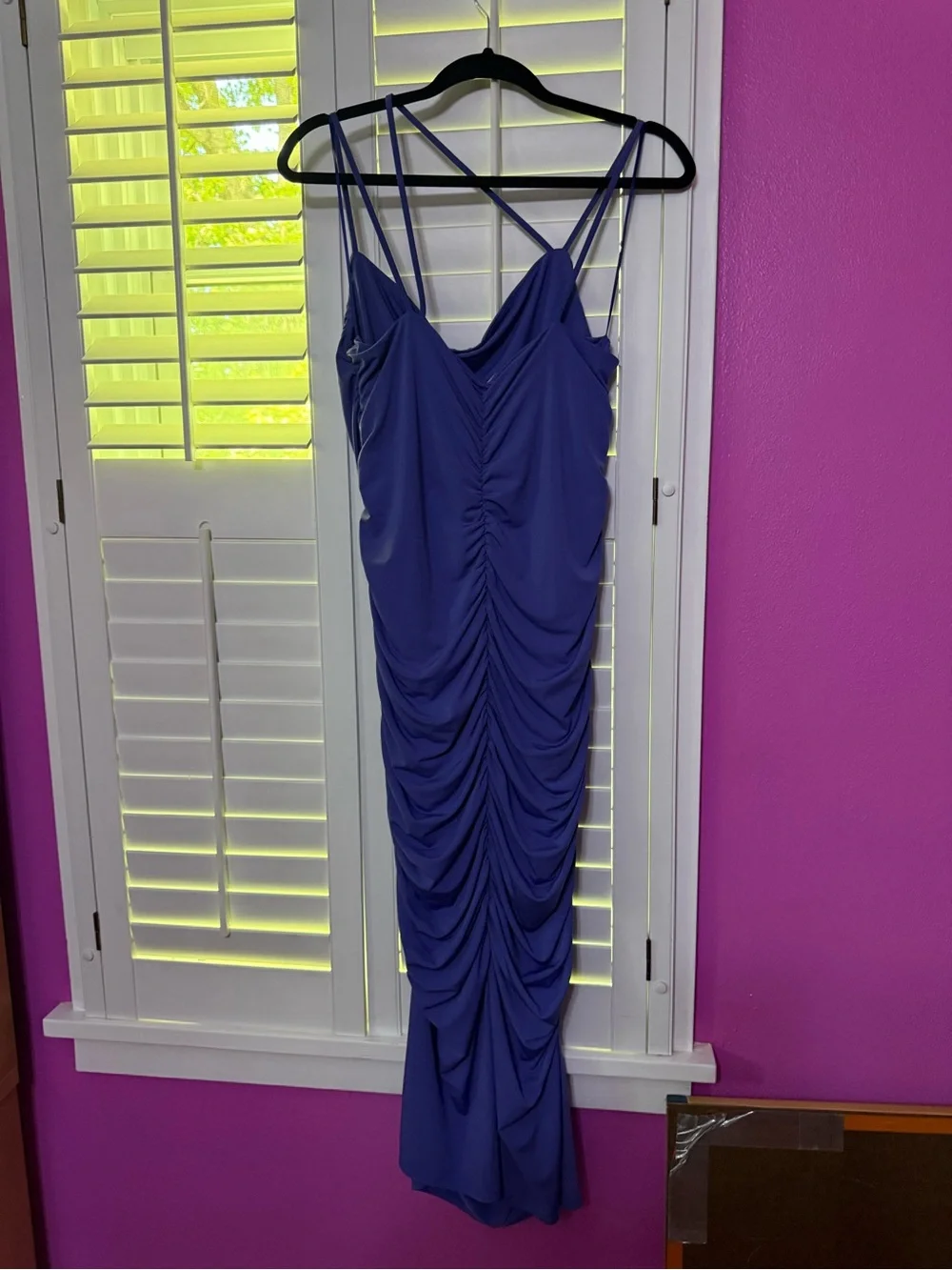 Abercrombie & Fitch Royal Blue Draped Dress